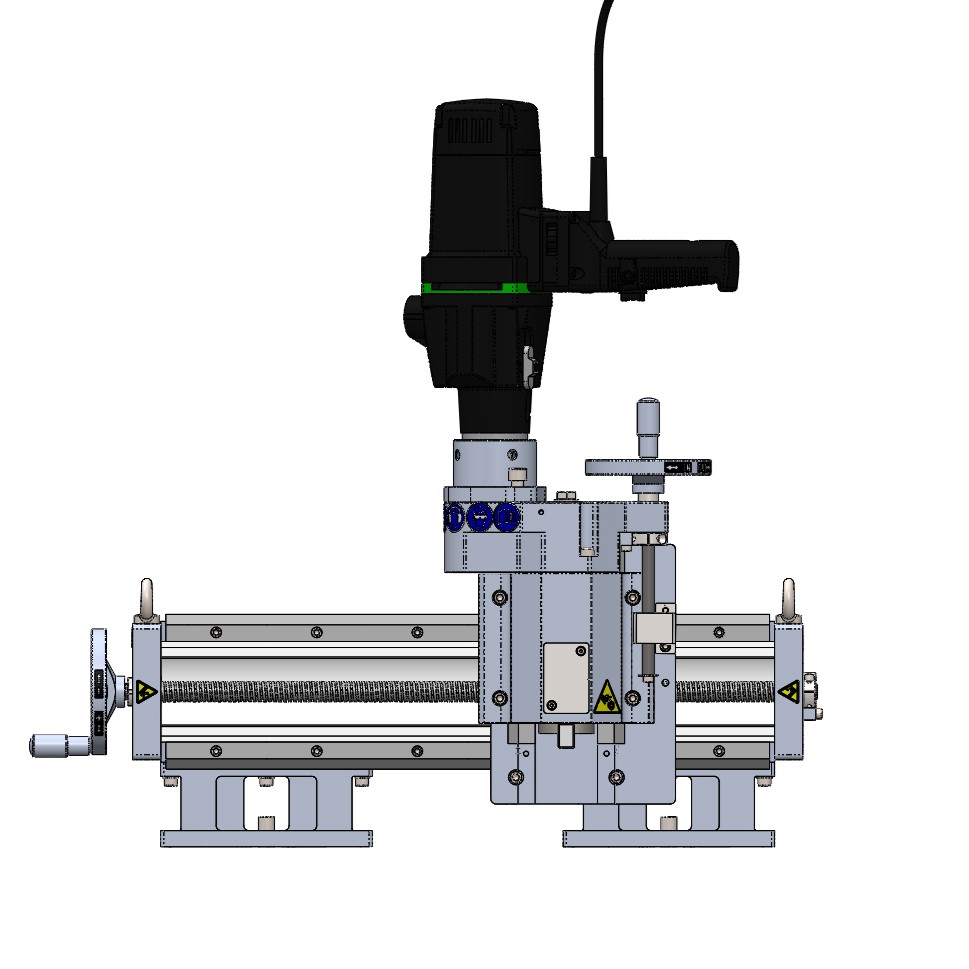 2-axis portable milling machine with Electric spindle motor