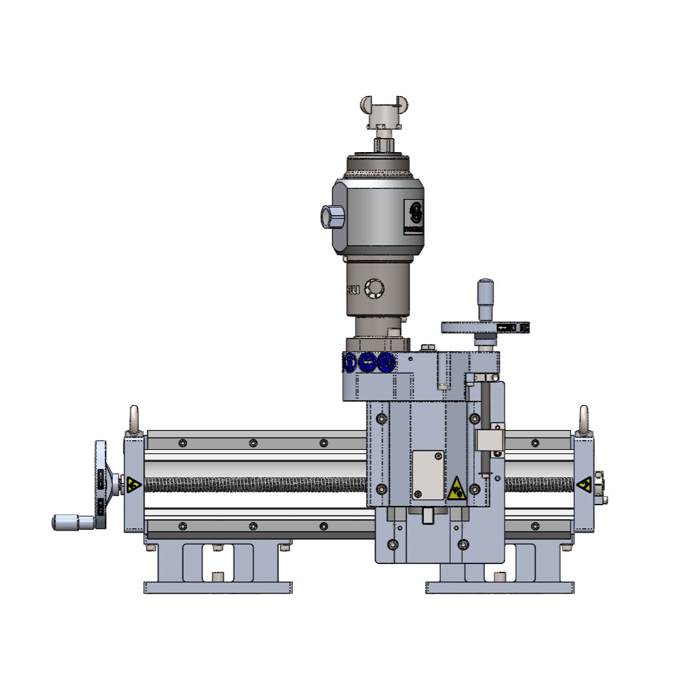 2-axis portable milling machine with straight spindle motor