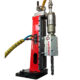 Normaco portable drill with drill bit and base plate