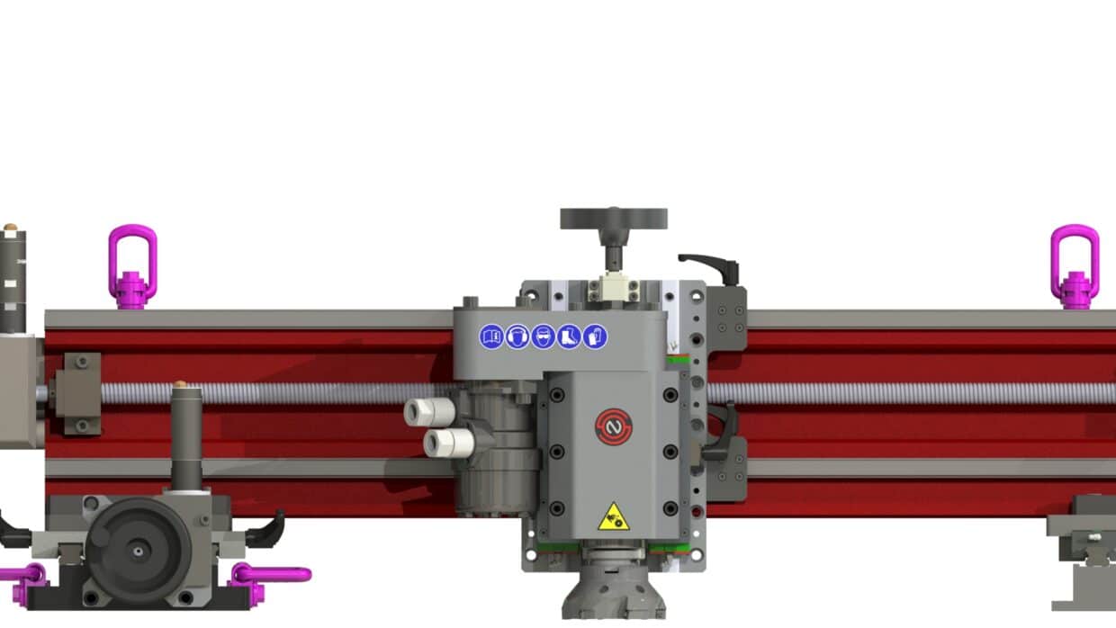 PMH3 gantry mill with hydraulic motor