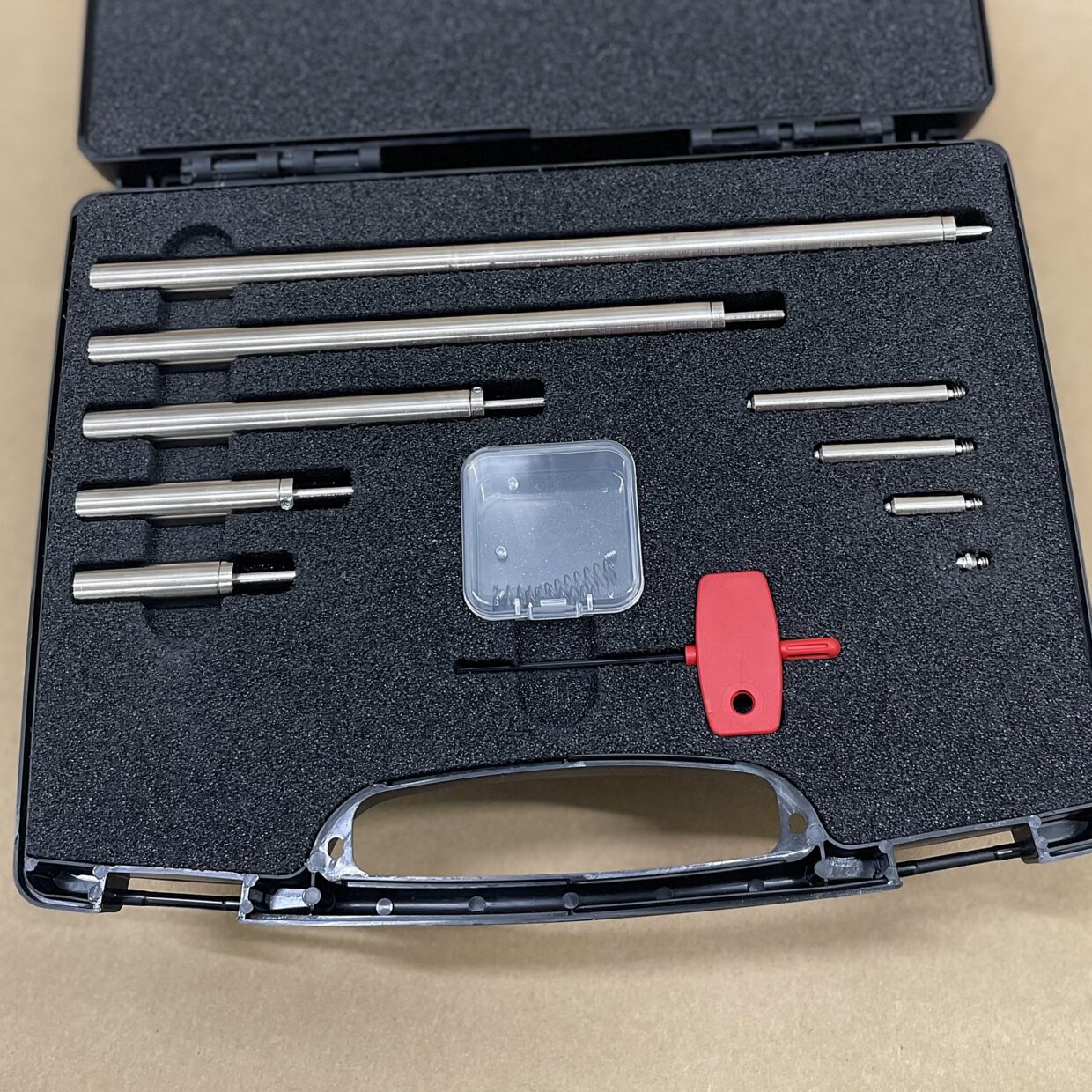 V-groove measuring kit in the case