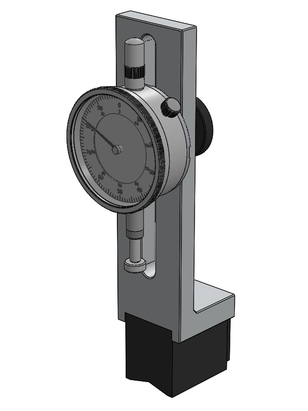 V-groove measuring kit in the case