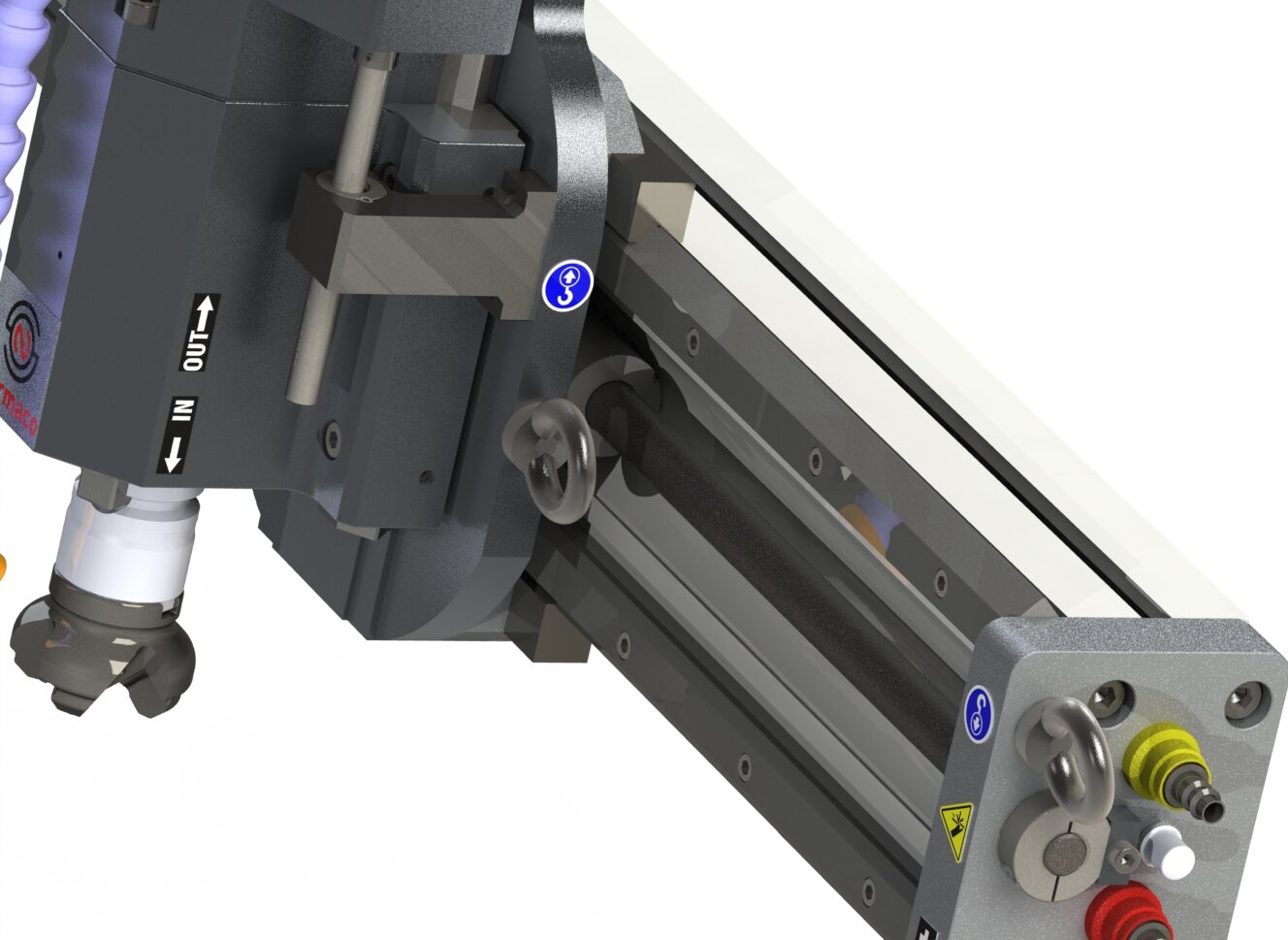 Normaco 2-axis portable milling rail