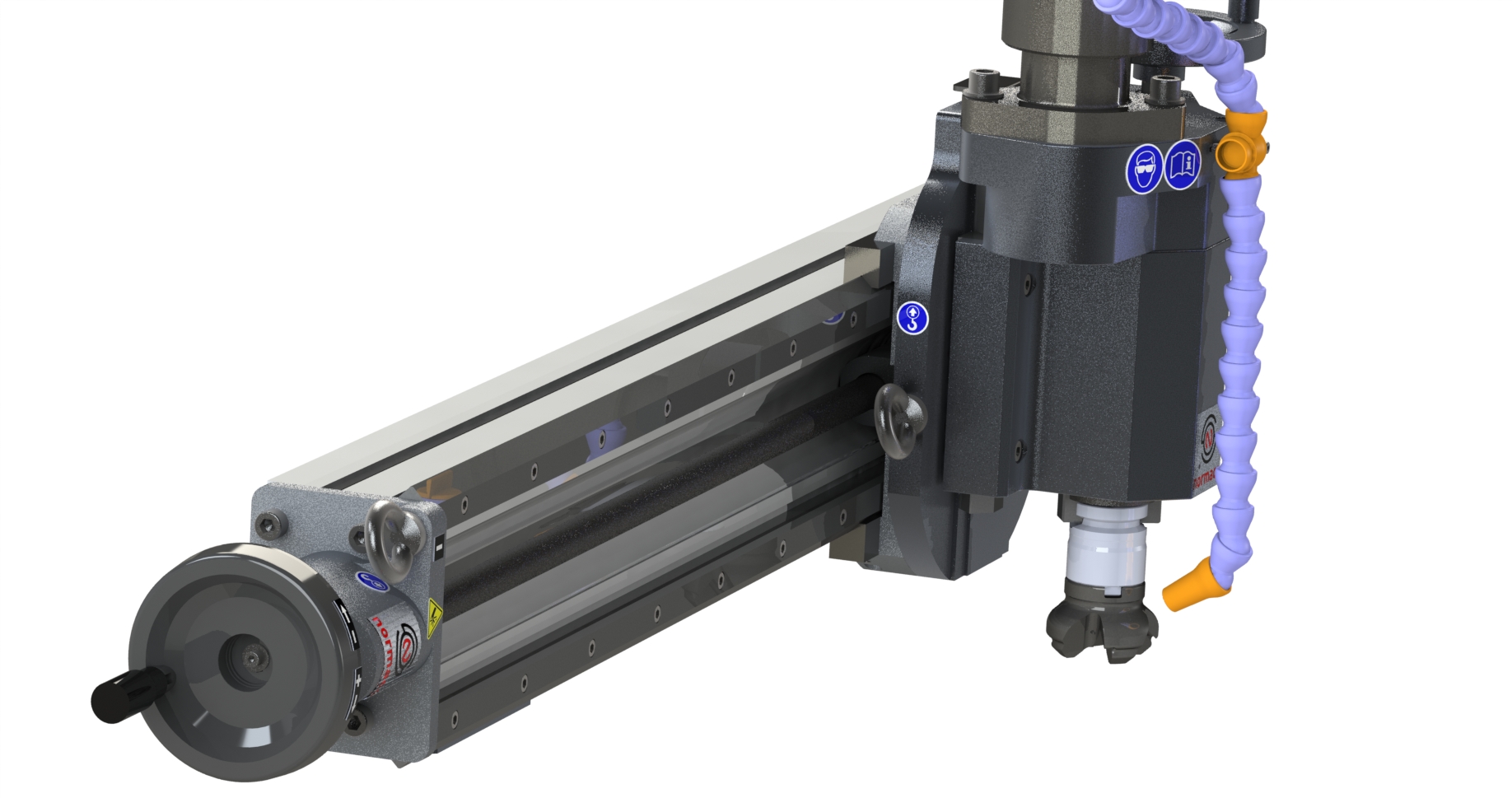 Normaco 2-axis milling rail