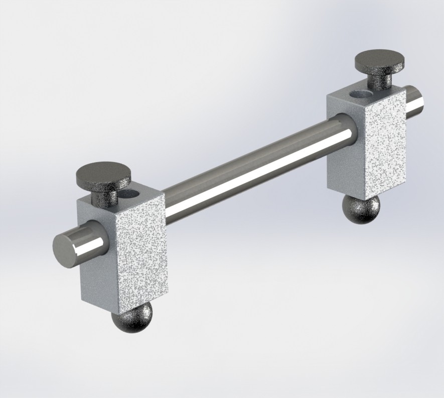 V-groove trammel device for measuring flange grooves