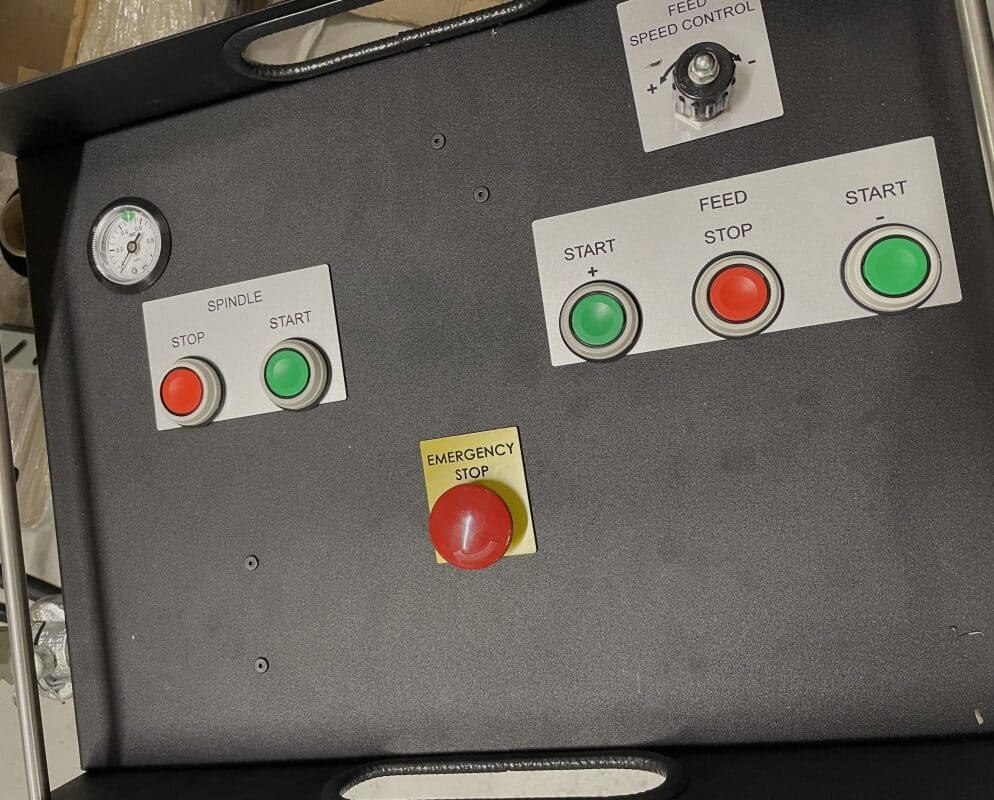 pneumatic Remote control unit is used to safely control the milling machine